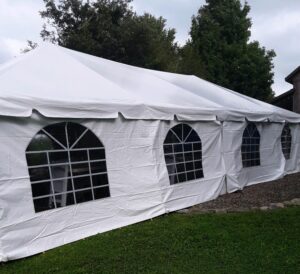 tent rental with side walls for grad party